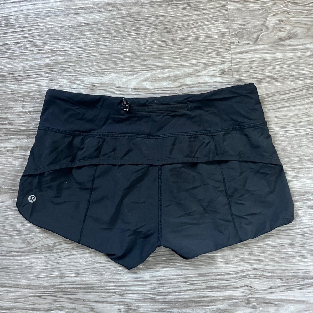 Lululemon Speed Up Low-Rise Lined Running Shorts Black Size 4